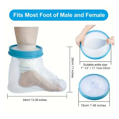 TEMU Housse de Plâtre Pour Pieds Adultes (19 Cm X ), Protection de Bain Imperméable Réutilisable