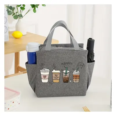 TEMU Sac à Déjeuner Isolé Chic - Grande , Sac de - Thermique Double Couche avec Fermeture Éclair