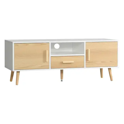 TEMU HOMCOM Meuble TV banc TV support TV pour jusqu'à pouces style scandinave avec tiroir, , , p