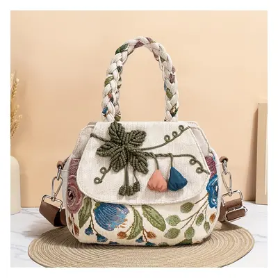 TEMU Sac fourre-tout de voyage en polyester à motif floral de plage avec bandoulière amovible, p