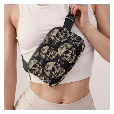 TEMU Sac à bandoulière de crâne, pochette de taille ajustable et , randonnée, , , , , non doublé