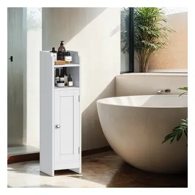 TEMU Meuble de Salle de Bain, Armoire d’Angle avec Porte et Étagères, Organisateur de Rangement,