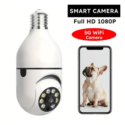 TEMU Caméra de Sécurité Ampoule HD 1080P Ease Life - Fil WiFi, Intérieur/Extérieur, Vis E27, Vis