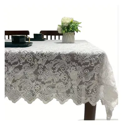 TEMU Nappe en la décoration intérieure - Housse de table carrée en tissu tricoté en - Tissage de