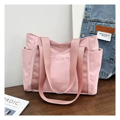 TEMU Sac Fourre-Tout Chic de Grande pour Femmes - Léger, en Tissu Oxford avec Fermeture Éclair -