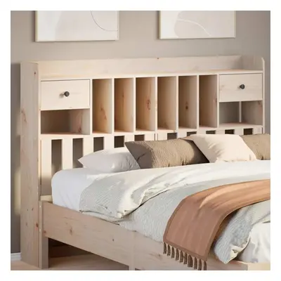 TEMU Tête de lit avec rangement cm bois de pin