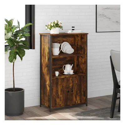 TEMU Buffet haut fumé 62x32x103.5 cm bois d'ingénierie