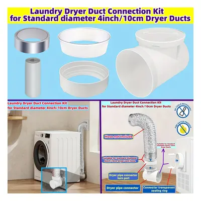 TEMU Kit de Ventilation Sèche- Fixe - de de Pouces Améliorée Sèche- , Inclut le Connecteur STV-9