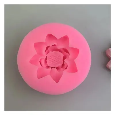 TEMU Moule en Silicone Fleur de Lotus pour Savon et Décoration en Plâtre, Outil d'Artisanat de 4