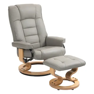 TEMU HOMCOM Fauteuil de relaxation inclinable avec -pied fauteuil relax de salon pivotant, cadre