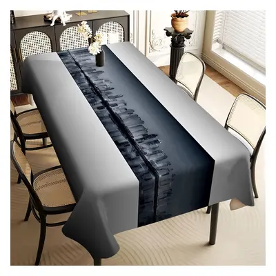 TEMU 1pc Nappe en polyester de style européen, couverture de table carrée tissée à , 100% polyes