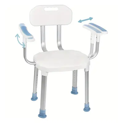 TEMU Tabouret de douche réglable en hauteur cm, en aluminium et plastique, antidérapant, pour pe