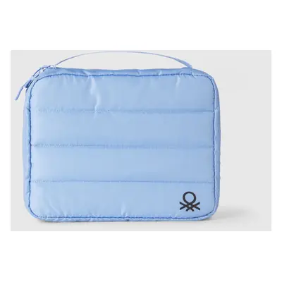 Benetton, Sacoche Pour Tablette Et Accessoires, size OS, Bleu Clair, Femme