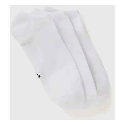 Benetton, Trois Paires De Chaussettes Courtes, size 36-38, Blanc, Femme