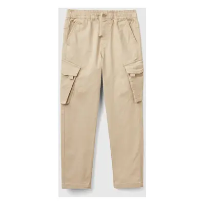 Benetton, Pantalon Cargo Slim, size XL, Beige, Enfants