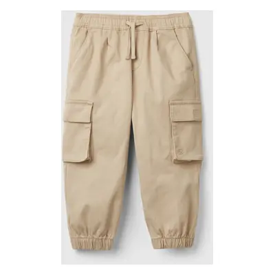 Benetton, Pantalon Cargo À Cordon De Serrage, size 5-6, Beige, Enfants