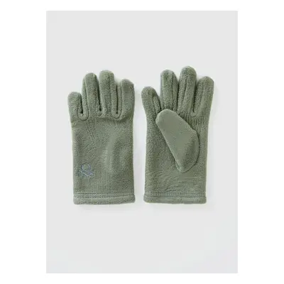 Benetton, Gants En Polaire, size S, Vert Clair, Enfants