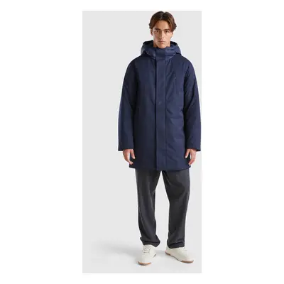 Benetton, Parka Longue « rain Defender », size XS, Bleu Foncé, Homme