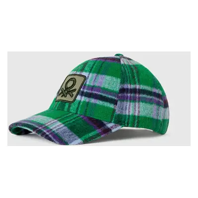 Benetton, Casquette Tartan, size OS, Multicolore, Homme