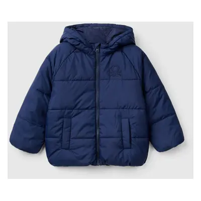 Benetton, Doudoune "rain Defender", size 5-6, Bleu Foncé, Enfants