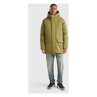 Benetton, Parka Rembourrée En Nylon, size XS, Kaki, Homme