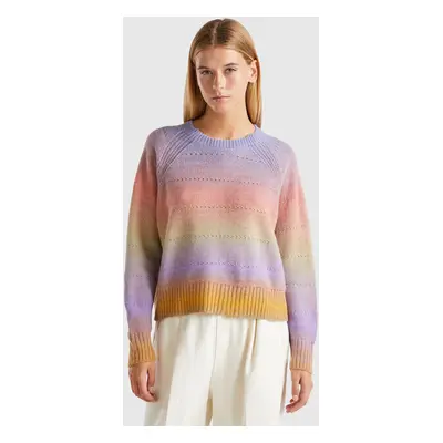 Benetton, Pull Multicolore, size M, Multicolore, Femme