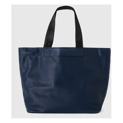 Benetton, Sac Cabas Réversible, size OS, Bleu, Femme