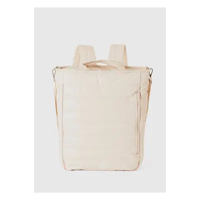 Benetton, Sac À Dos Rembourré, size OS, Beige, Femme