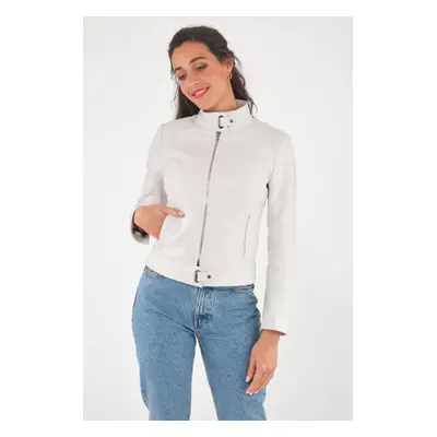 Amandine Blanc Blanc 36/s - Blouson Cuir