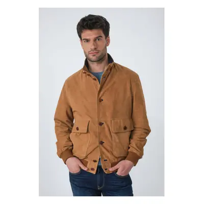 D89959 Cognac 52/l Cognac - Blouson Daim Homme