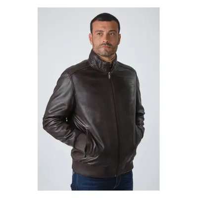 L82h312 Marron 37 Marron 48/s - Blouson Cuir