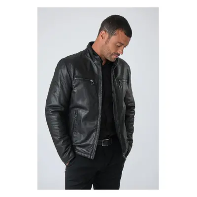 Andreas Noir Noir 48/s - Blouson Cuir