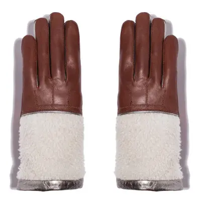 Gants Eva T Dc Marron Marron 8 - Gants En Cuir