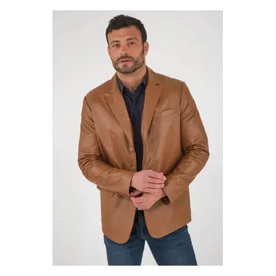 Gabin Chic Blazer Retro Gold 50/m Gold - Veste Cuir Homme