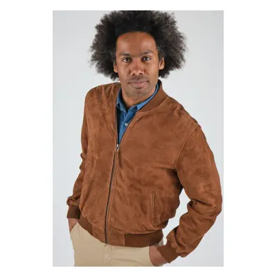 Mario Daim Cognac 58/3xl Cognac - Blouson Daim Homme