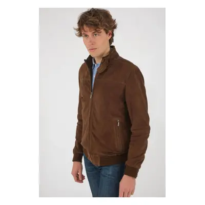 Jeff Brown 0306 Marron 48/s - Blouson Daim Homme