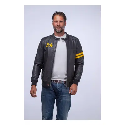 Miles Noir Et Jaune Noir 54/xl - Blouson Cuir