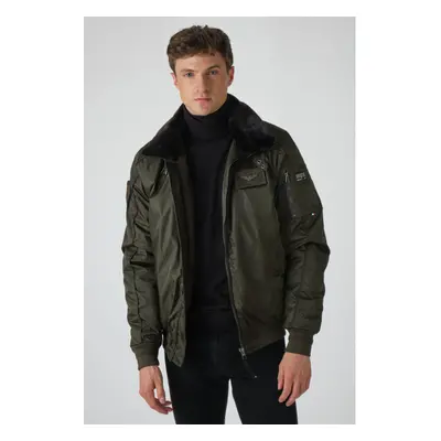 Hurrican Fighter Kaki 50/m Kaki - Blouson Aviateur Homme