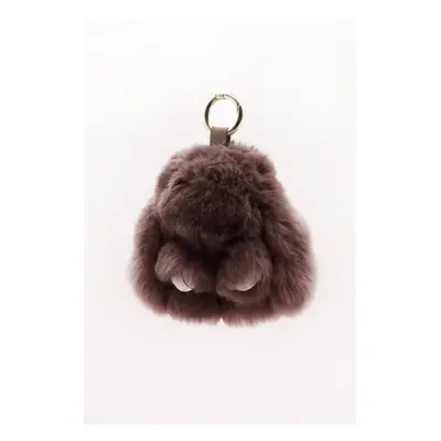 Porte Cles Lapin Marron Marron Taille Unique / Tu - Accessoires Cuir Et Fourrure