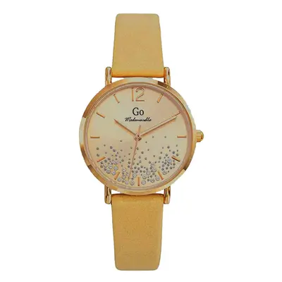 MONTRE GO MADEMOISELLE EN CUIR BEIGE