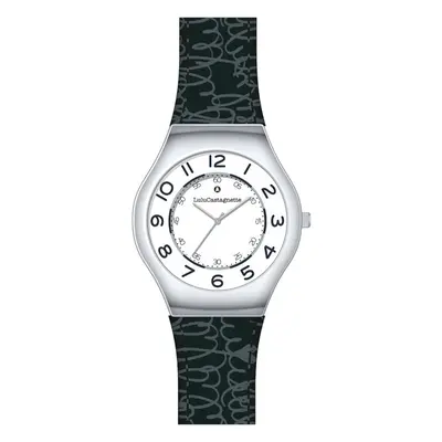 MONTRE LULUCASTAGNETTE FILLE CUIR NOIR