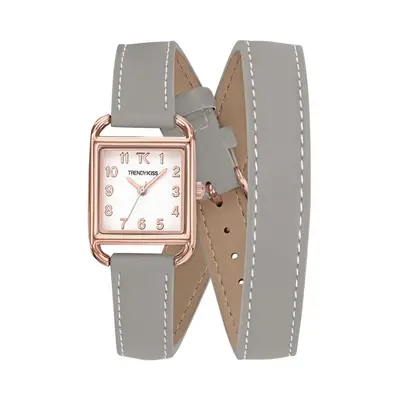 MONTRE TRENDY KISS FEMME ANALOGIQUE GRIS BOITIER CARRÉ