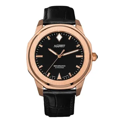 MONTRE NAPPEY RENAISSANCE ROSE GOLD AND BLACK