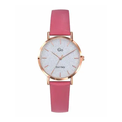 MONTRE GO MADEMOISELLE DORÉ CUIR ROSE