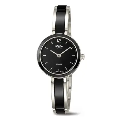 MONTRE BOCCIA TITANIUM FEMME NOIR SAPHIRE