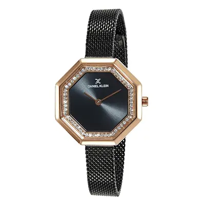 MONTRE DANIEL KLEIN ANALOGIQUE CADRAN NOIR FEMME