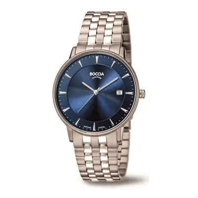 MONTRE BOCCIA TITANIUM HOMME ARGENT SAPHIRE