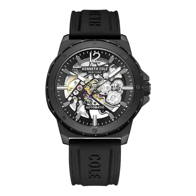 MONTRE KENNETH COLE AUTOMATIQUE SKELETON NOIR 45MM