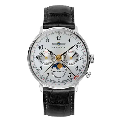 MONTRE ZEPPELIN LZ 129 HINDENBURG MOONPHASE FEMME NOIR