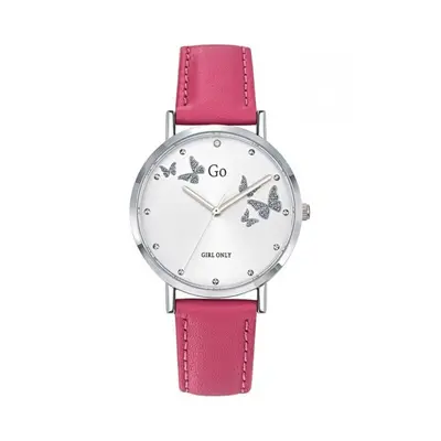 MONTRE GO MADEMOISELLE CADRAN ARGENTÉ MOTIF PAPILLON